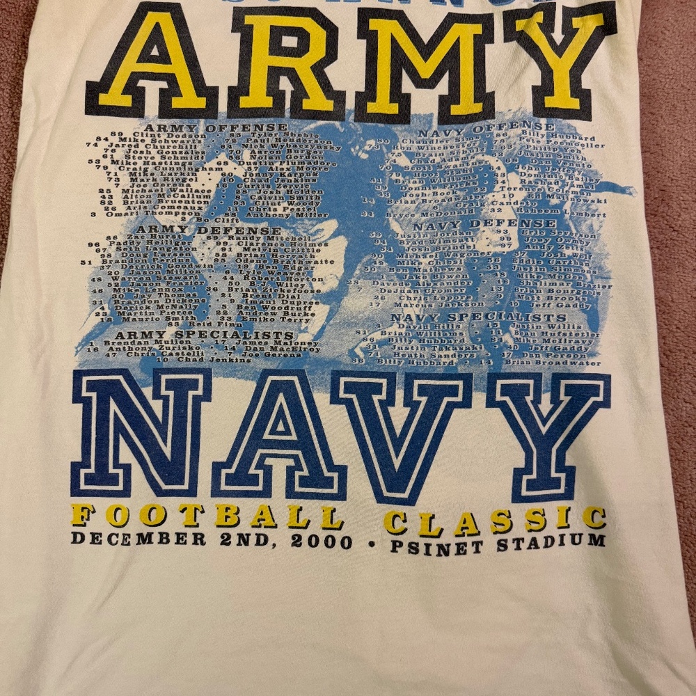 Army Navy game day tee 2000